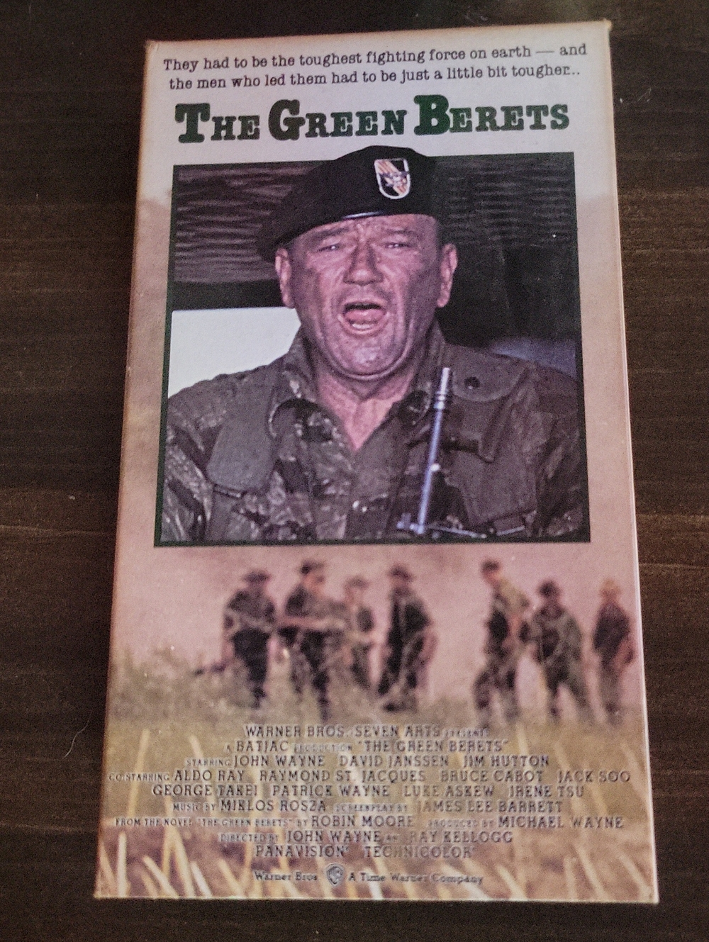 The Green Berets VHS Movie - Green/beige